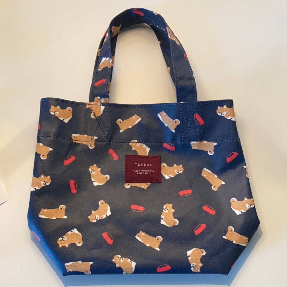 Small Dark Blue Tote Bag.
